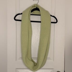 Elegant Green Knit Infinity Scarf